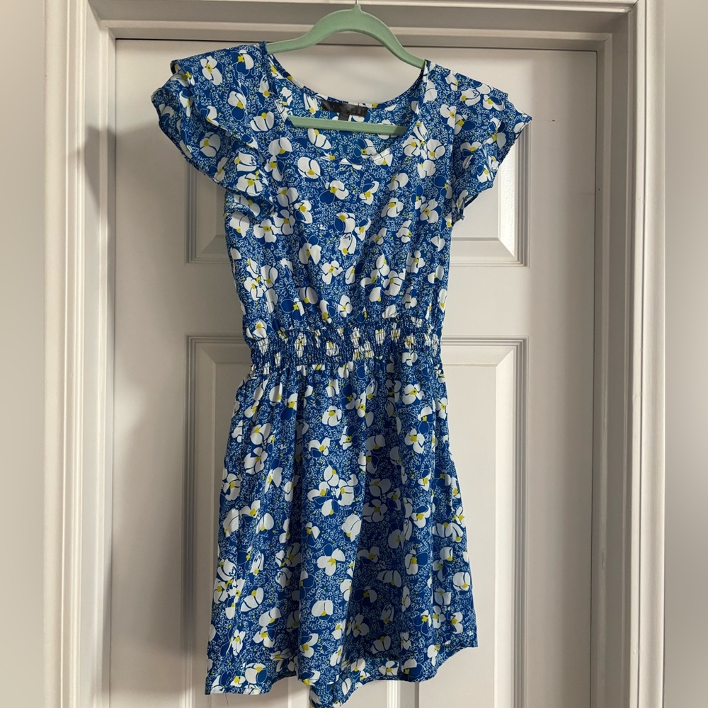 Floral Blue Dress